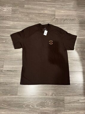 Brixton Brown Short-Sleeve Logo Tee